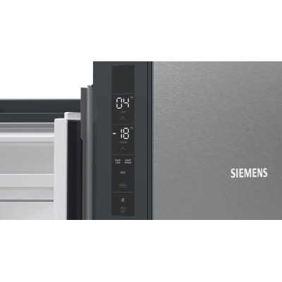 Siemens - KF96NVPEA - iQ300, Fristående kyl/frys, 183 x 90.5 cm, Borstat stål med antiFingerprint, Total noFrost