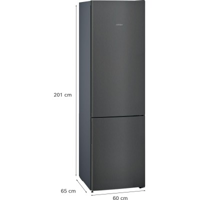 Siemens - KG39E8XBA - iQ500, Kombinerad kyl/frys, 201 x 60 cm, Mörkt antracitfärgat stål