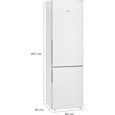 Siemens - KG39EAWCA - iQ500, Kombinerad kyl/frys, 201 x 60 cm, Vit