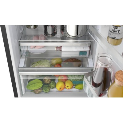 Siemens - KG39N4X1F - iQ500, Kombinerad kyl/frys, 203 x 60 cm, Mörkt antracitfärgat stål, Total noFrost