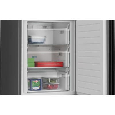 Siemens - KG39N4X1F - iQ500, Kombinerad kyl/frys, 203 x 60 cm, Mörkt antracitfärgat stål, Total noFrost