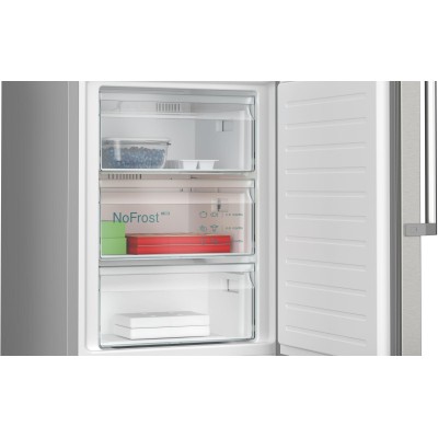 Siemens - KG39NEICU - iQ300, Kombinerad kyl/frys, 203 x 60 cm, Borstat stål med antiFingerprint, Total noFrost