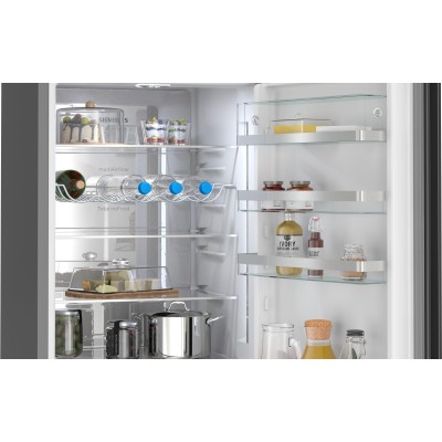 Siemens - KG39NSBBF - iQ700, Kombinerad kyl/frys, 203 x 60 cm, Svart, matt, Total noFrost