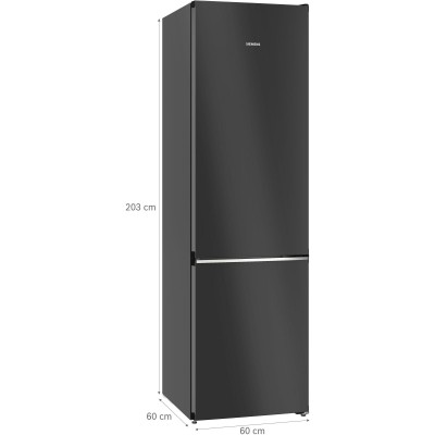 Siemens - KG39NSBBF - iQ700, Kombinerad kyl/frys, 203 x 60 cm, Svart, matt, Total noFrost