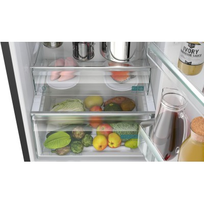 Siemens - KG39NXXCF - iQ300, Kombinerad kyl/frys, 203 x 60 cm, Mörkt antracitfärgat stål, Total noFrost