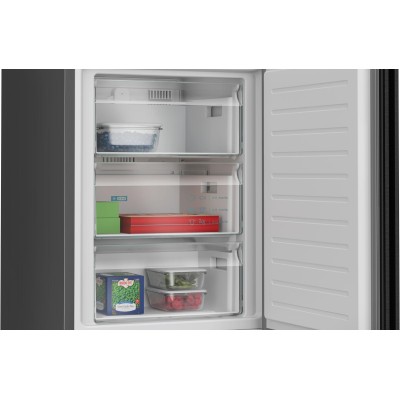 Siemens - KG39NXXCF - iQ300, Kombinerad kyl/frys, 203 x 60 cm, Mörkt antracitfärgat stål, Total noFrost