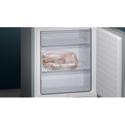 Siemens - KG49EAICA - iQ500, Kombinerad kyl/frys, 201 x 70 cm, Borstat stål med antiFingerprint