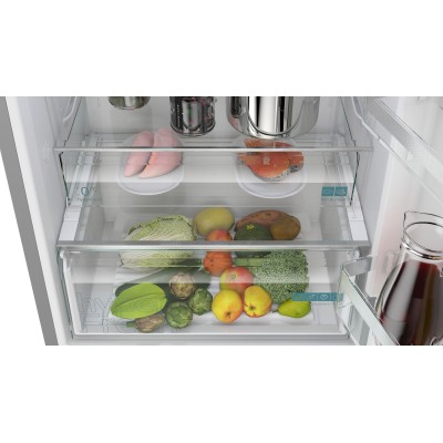 Siemens - KG49NXIDF - iQ300, Kombinerad kyl/frys, 203 x 70 cm, Borstat stål med antiFingerprint, Total noFrost