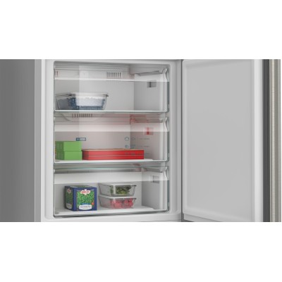 Siemens - KG49NXIDF - iQ300, Kombinerad kyl/frys, 203 x 70 cm, Borstat stål med antiFingerprint, Total noFrost