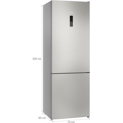 Siemens - KG49NXIDF - iQ300, Kombinerad kyl/frys, 203 x 70 cm, Borstat stål med antiFingerprint, Total noFrost