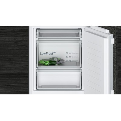 Siemens - KI86VNFE0 - iQ100, Integrerad kyl/frys, 177.2 x 54.1 cm, Platta gångjärn