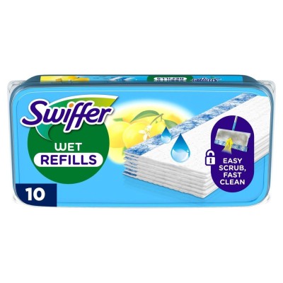 Swiffer - Rengöringsdukar för golv, 10st fuktiga med citrusdoft - A14524