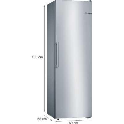 Bosch - GSN36VLEP - Serie 4, Frysskåp, 186 x 60 cm, Inox-Look
