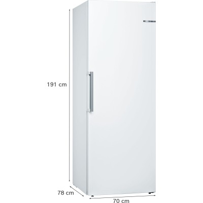 Bosch - GSN58AWDP - Serie 6, Frysskåp, 191 x 70 cm, Vit