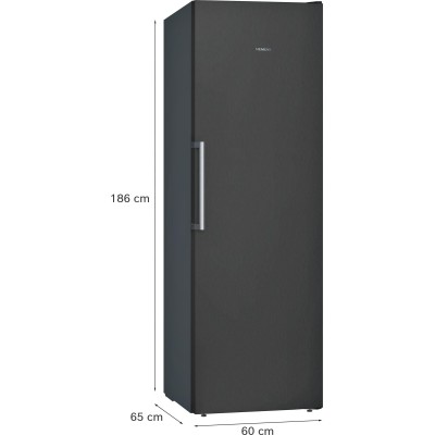 Siemens - GS36NVXEV - iQ300, Frysskåp, 186 x 60 cm, Mörkt antracitfärgat stål