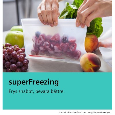 Siemens - GS36VVWEV - iQ300, Frysskåp, 186 x 60 cm, Vit