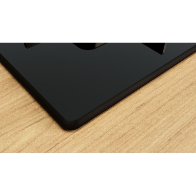 Bosch - POH6B6K30 - Serie 2, Gashäll, 60 cm, Härdat glas, Svart