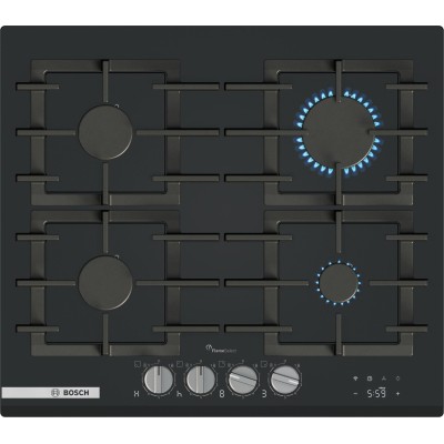 Bosch - PRP6A6H40 - Serie 8, Gashäll, 60 cm, Härdat glas, Svart