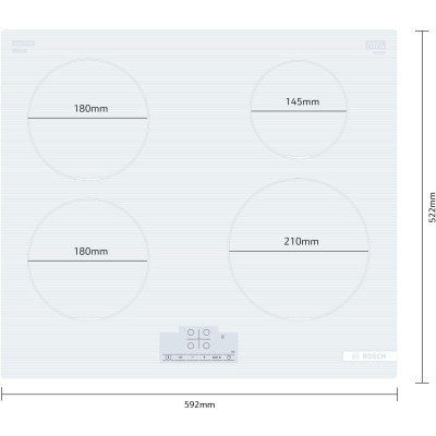 Bosch - PUE612BB1J - Serie 4, Induktionshäll, 60 cm, Ramlös Design