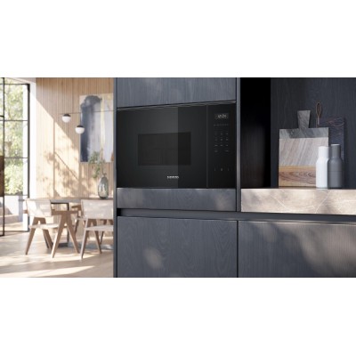 Siemens - BF555LMB1 - iQ500, Inbyggnadsmikro, 59 x 38 cm, Svart
