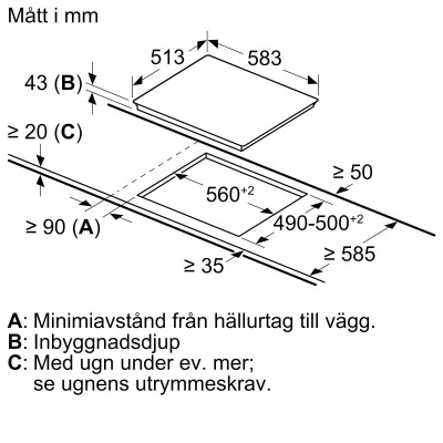Siemens - EF645BNN1E - iQ300, Glaskeramikhäll, 60 cm, kontrollpanelen på ugnen, med ram