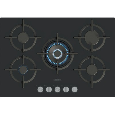 Siemens - EP7A6QI10 - iQ500, Gashäll, 75 cm, Härdat glas, Svart