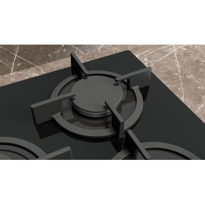 Siemens - EP7A6QI10 - iQ500, Gashäll, 75 cm, Härdat glas, Svart