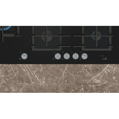 Siemens - ER9A6SH40 - iQ700, Gashäll, 90 cm, Härdat glas, Svart