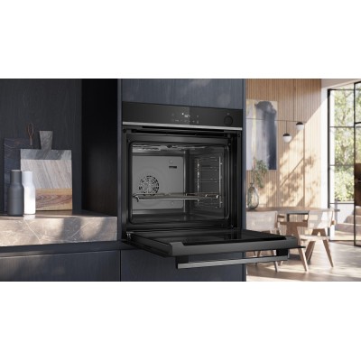 Siemens - HR532GBS3 - iQ300, Inbyggnadsugn med ångfunktion, 60 x 60 cm, Rostfritt stål