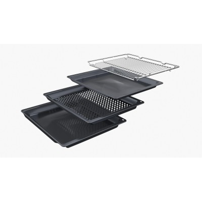 Siemens - HR532GBS3 - iQ300, Inbyggnadsugn med ångfunktion, 60 x 60 cm, Rostfritt stål