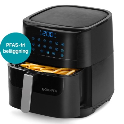 Champion - Airfryer XL Ceramic 5,5L 1800W AF600 Svart - A11056