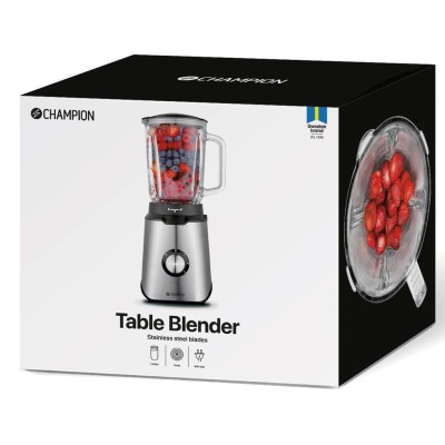 Champion - Blender 1,5L 600W Glaskanna BL310 Rostfri - CHBL310