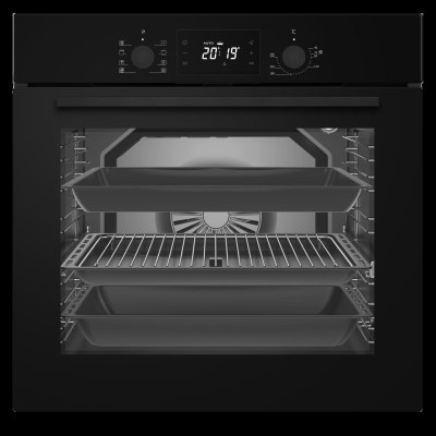 JGN inbygningsugn, 80 liter, svart - BO 6103 SR
