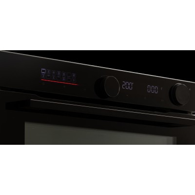 JGN inbygningsugn, 80 liter, svart Pyro 14 program - BO 7103 SR