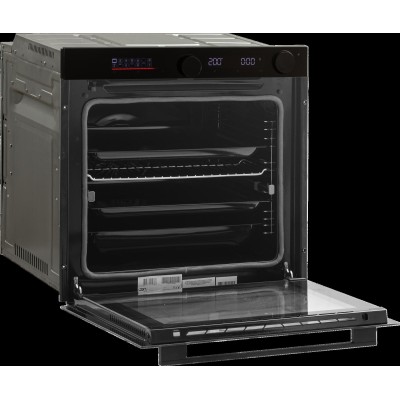 JGN inbygningsugn, 80 liter, svart Pyro 14 program - BO 7103 SR