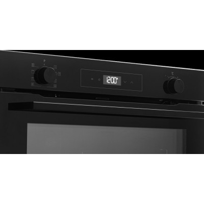 JGN inbygningsugn, 80 liter, svart Pyro 8 program - BO 7102 SR