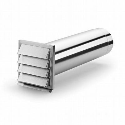Väggkanal i stål inkl returspjäll Ø150mm - 4022044