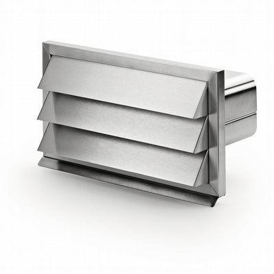 Väggkanal till plattkanal med ståljalusi - 501138