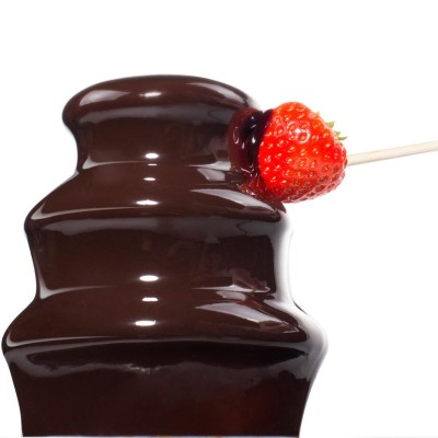 Chokladfontän 292994 svart rostfri skål med snabb uppvärmning