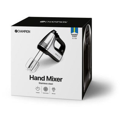 Elvisp 400W 5-hastigheter + Turbo EV400 Svart/Rostfri