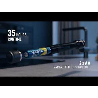Varta - Aluminium Light F20 Pro Ficklampa 250 lm - A10603