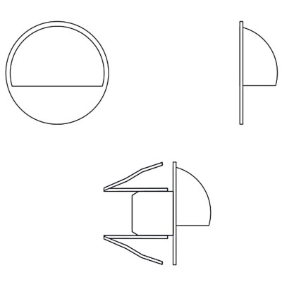 LightsOn - Aries 4 lampor 10lm Ø3,5cm Zink - 5092LI