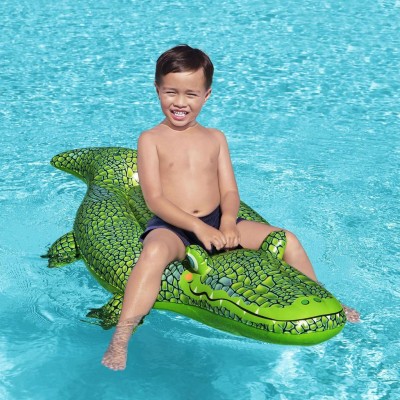 Bestway - Badmadrass Buddy Crocodile Ride-On 1.52m x 71cm - A13778