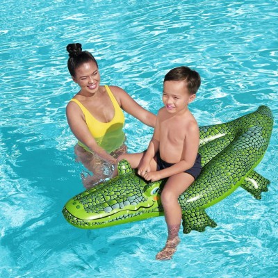 Bestway - Badmadrass Buddy Crocodile Ride-On 1.52m x 71cm - A13778