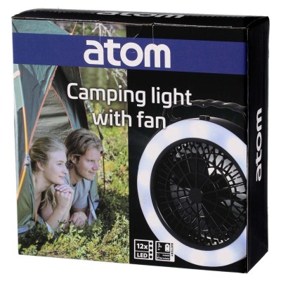 Atom - Camping Lampa med Fläkt - A16265