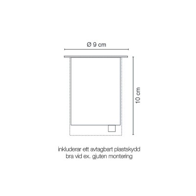 LightsOn - Castor In-ground-markspot 1100lm Ø9cm - 5091