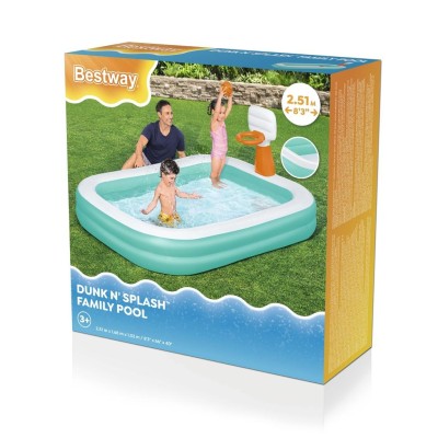 Bestway - Familjepool Dunk n Splash 251 x 168 x 102cm - A11382