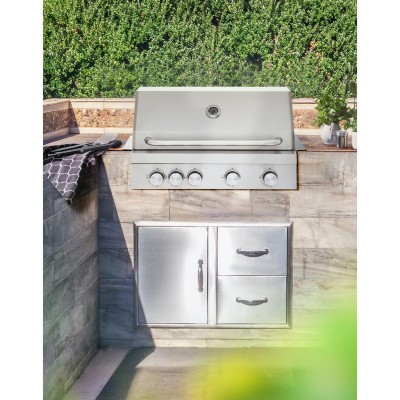 Mustang - Gasolgrill för inbyggnad 4-brännare Pearl4 - 316288