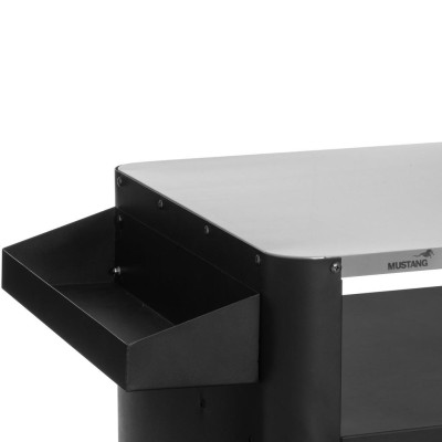 Mustang - Grillbord Svart 135 x 60 x 90 cm - A14233