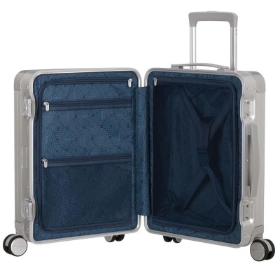 American Tourister - Kabinväska Soundbox Aluminium 55 Silver - A16086